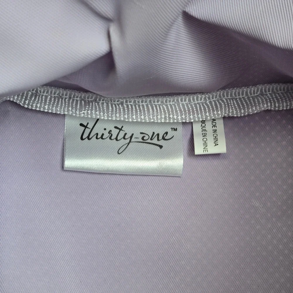 Thirty-One Littles Carry-All Caddy Storage Tote 891A Plum Gingham Pop Mini 6